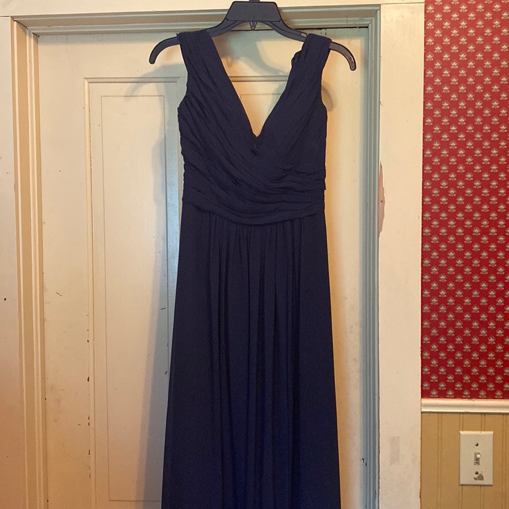 This is a navy blue size 6 Gather and Gown dress I wore to a wedding